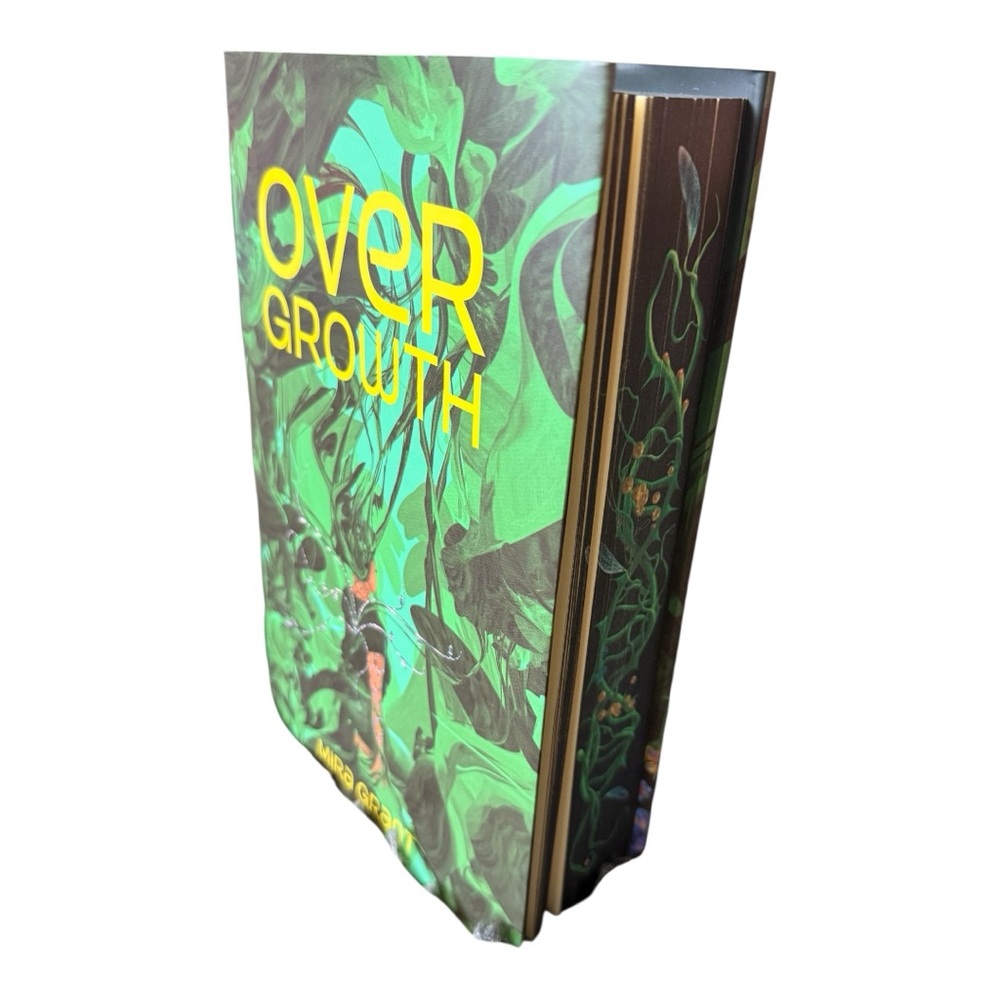 OwlCrate Signed Overgrowth by Mira Grant Hardcover Book